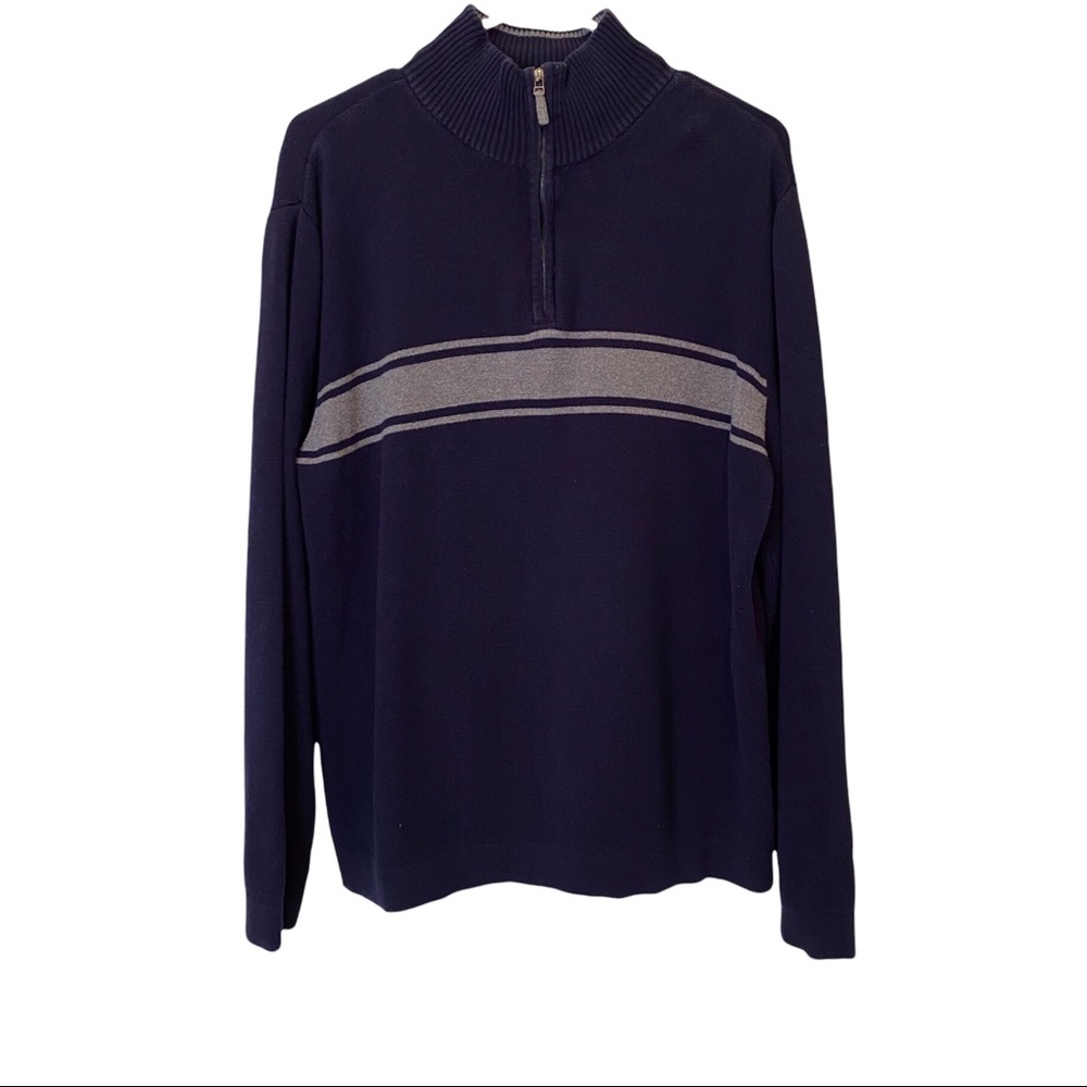 Men's Arrow Blue Striped Long Sleeve Sweater